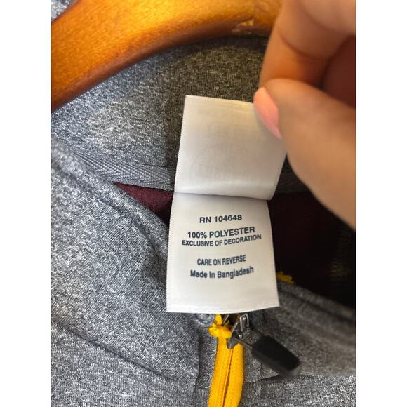 MN University of Minnesota Full Zip Warm Up Jacket with Pockets Men's Size 2XL - Picture 4 of 8